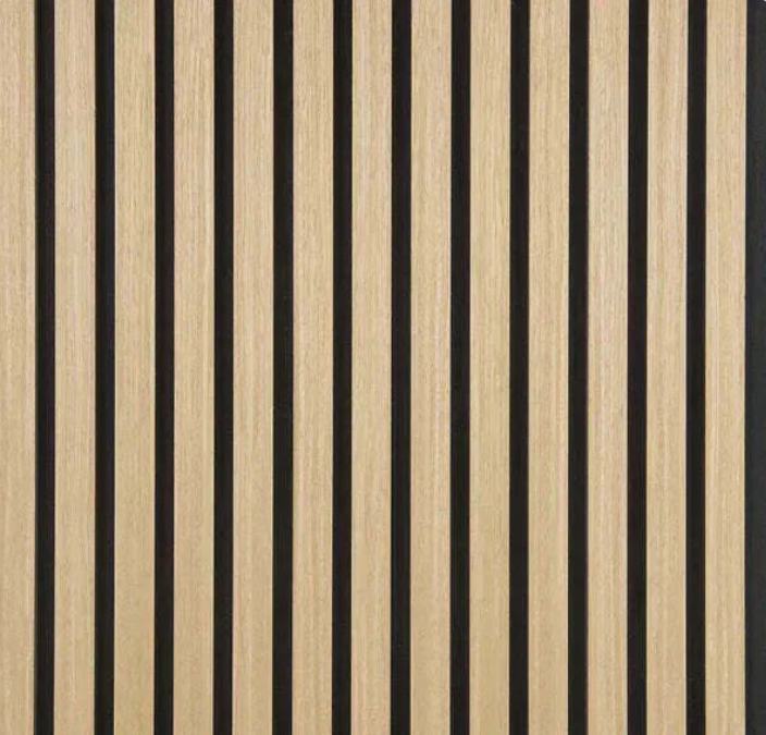 Light Oak acoustic slat panel