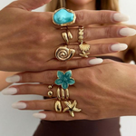 Coastal Starfish Ring Stack