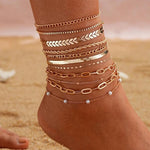 Boho Anklet Layering Set