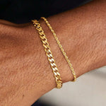 Cuban Link Bracelet Duo