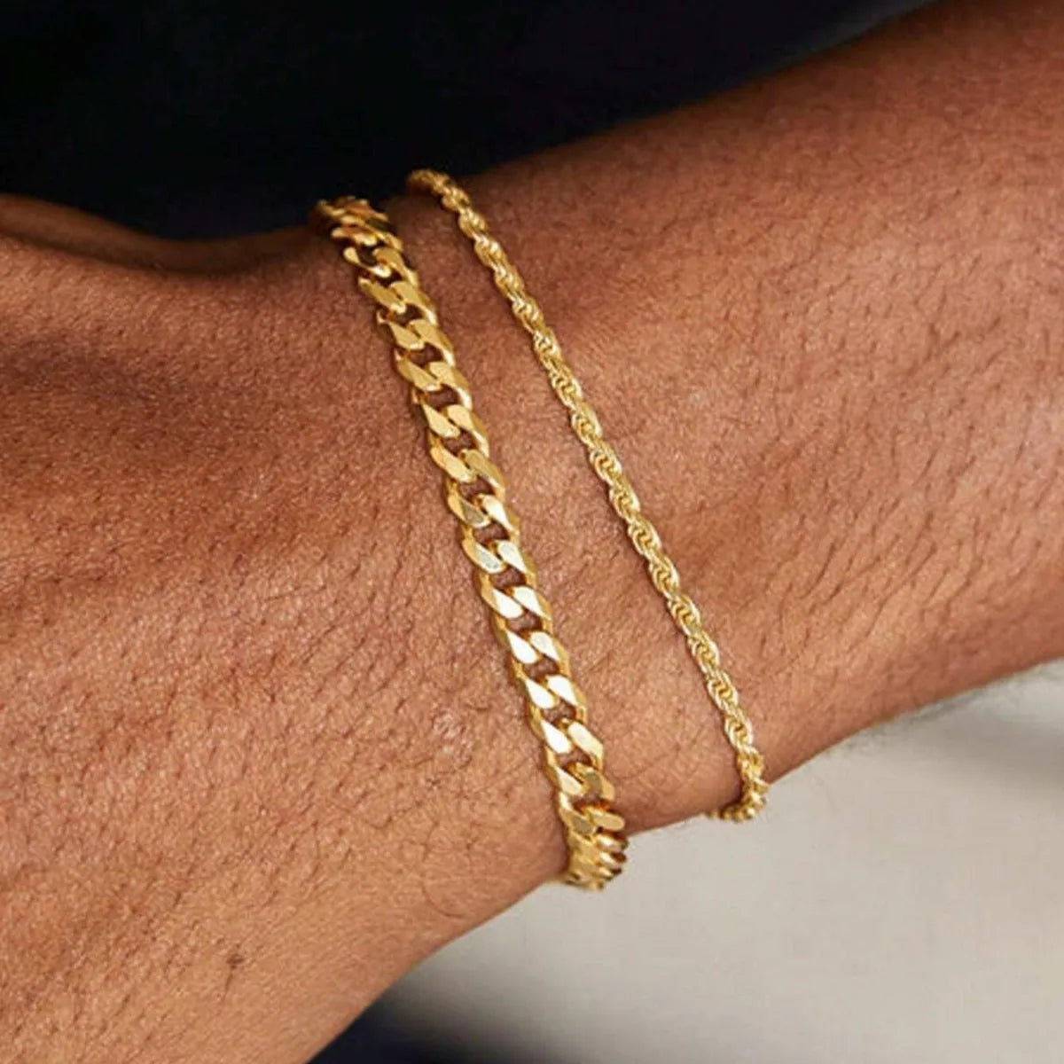 Cuban Link Bracelet Duo