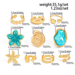 Coastal Starfish Ring Stack