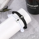 Matching Rope Cross Bracelet Set