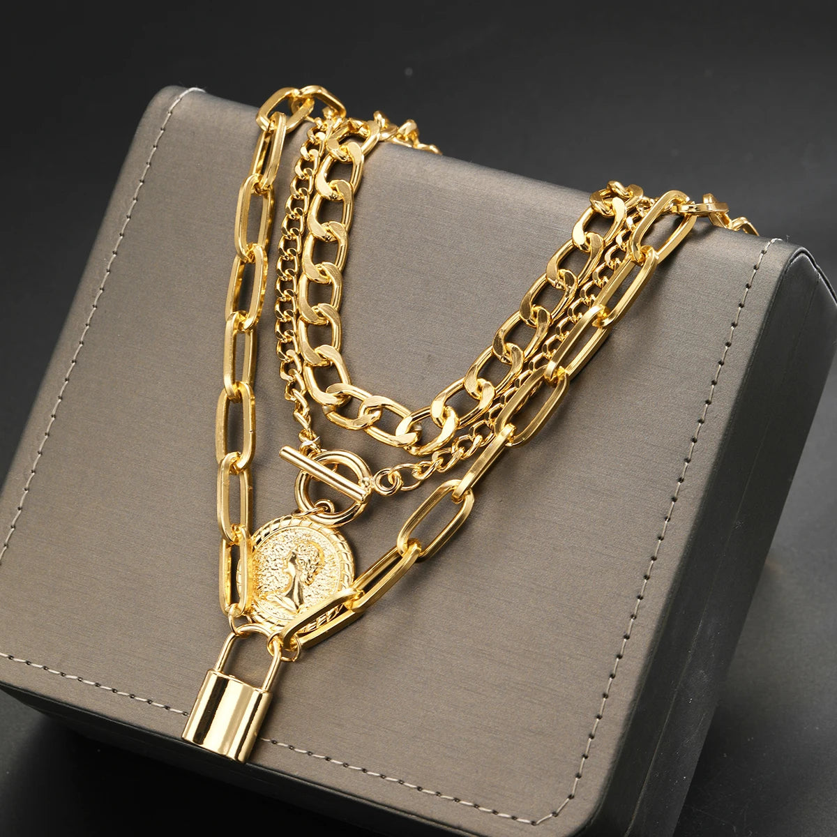3 Piece Punk Necklace