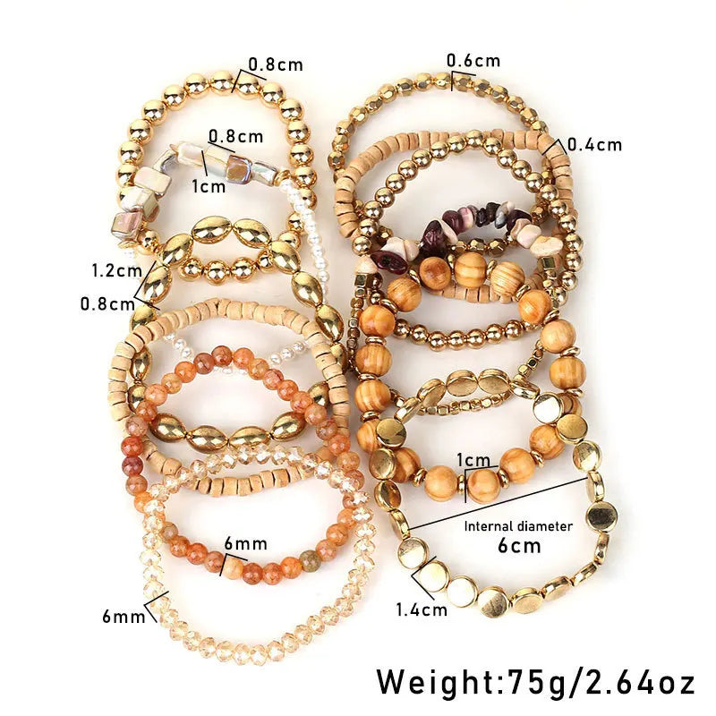 Boho Beaded Bracelet Stack