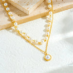 Pearl Bead & Pendant Necklace Duo