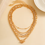 5 Piece Layered Chain Necklace Set