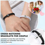 Matching Rope Cross Bracelet Set