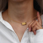 11:11 Rectangle Pendant Necklace