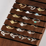 Vintage Celestial Knuckle Ring Set
