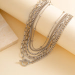 5 Piece Layered Chain Necklace Set