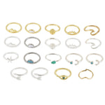 Vintage Celestial Knuckle Ring Set