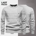 KENSINGTON Textured Sweater in light grey