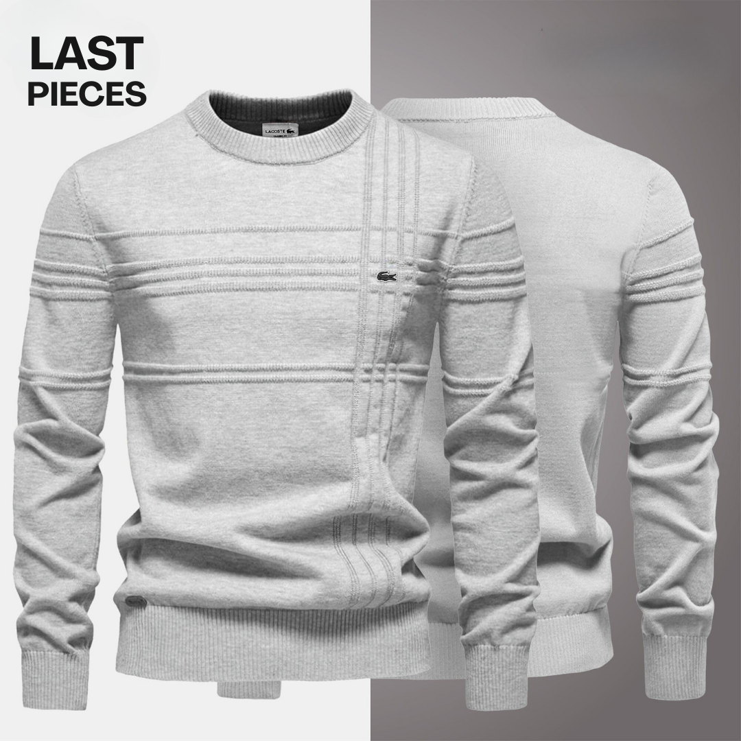 KENSINGTON Textured Sweater in light grey