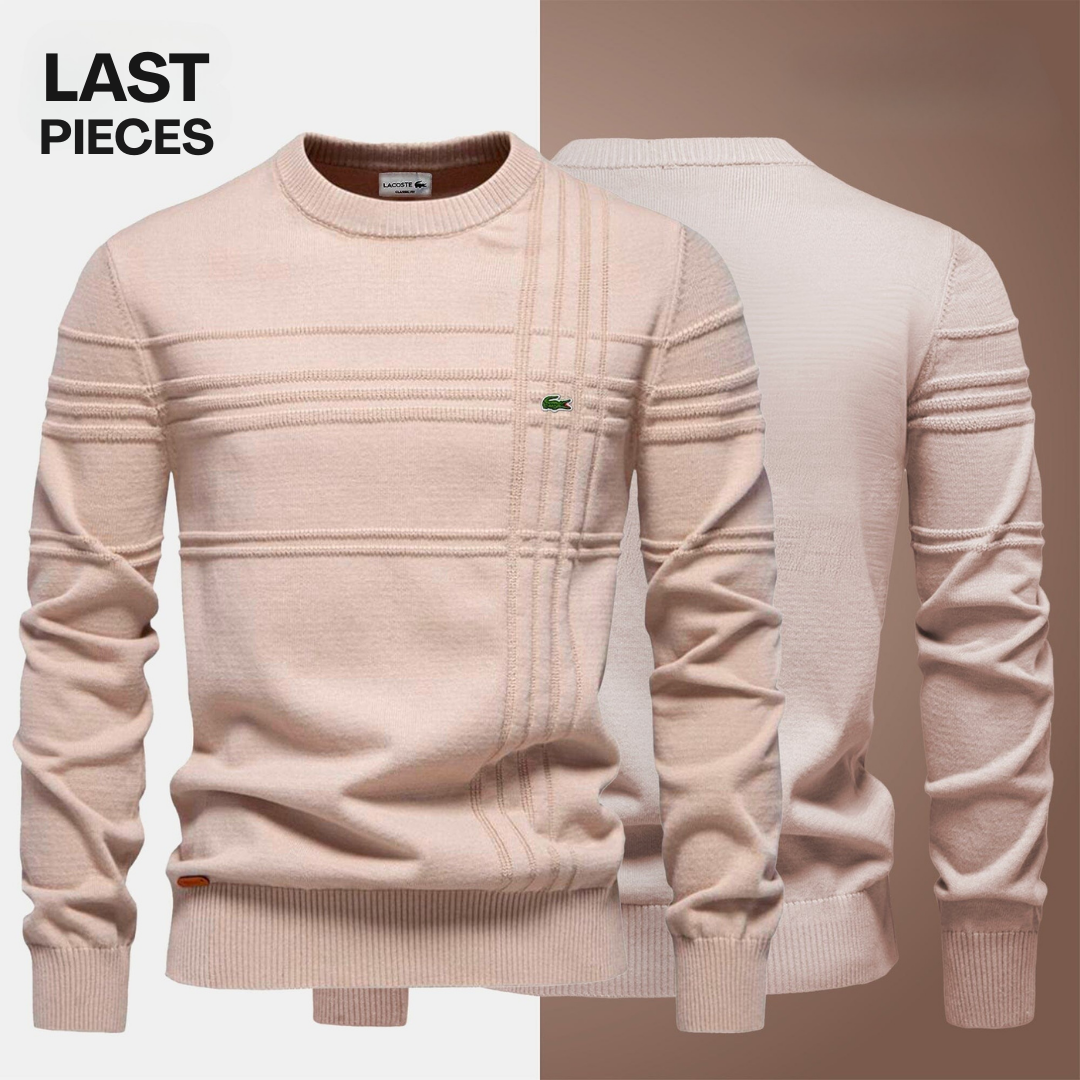 KENSINGTON Textured Sweater in beige, alternate view