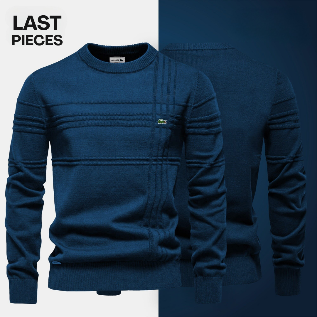 KENSINGTON Textured Sweater in navy, alternate view