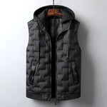 HIGHGATE Quilted Gilet in black, alternate view