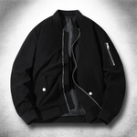 SOHO Velvet-Touch Bomber in black, alternate view