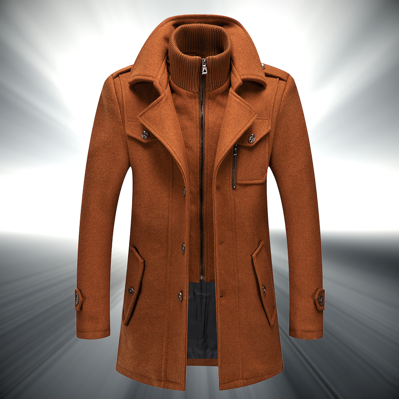 Sterling Row BELGRAVIA Tailored Overcoat in brown