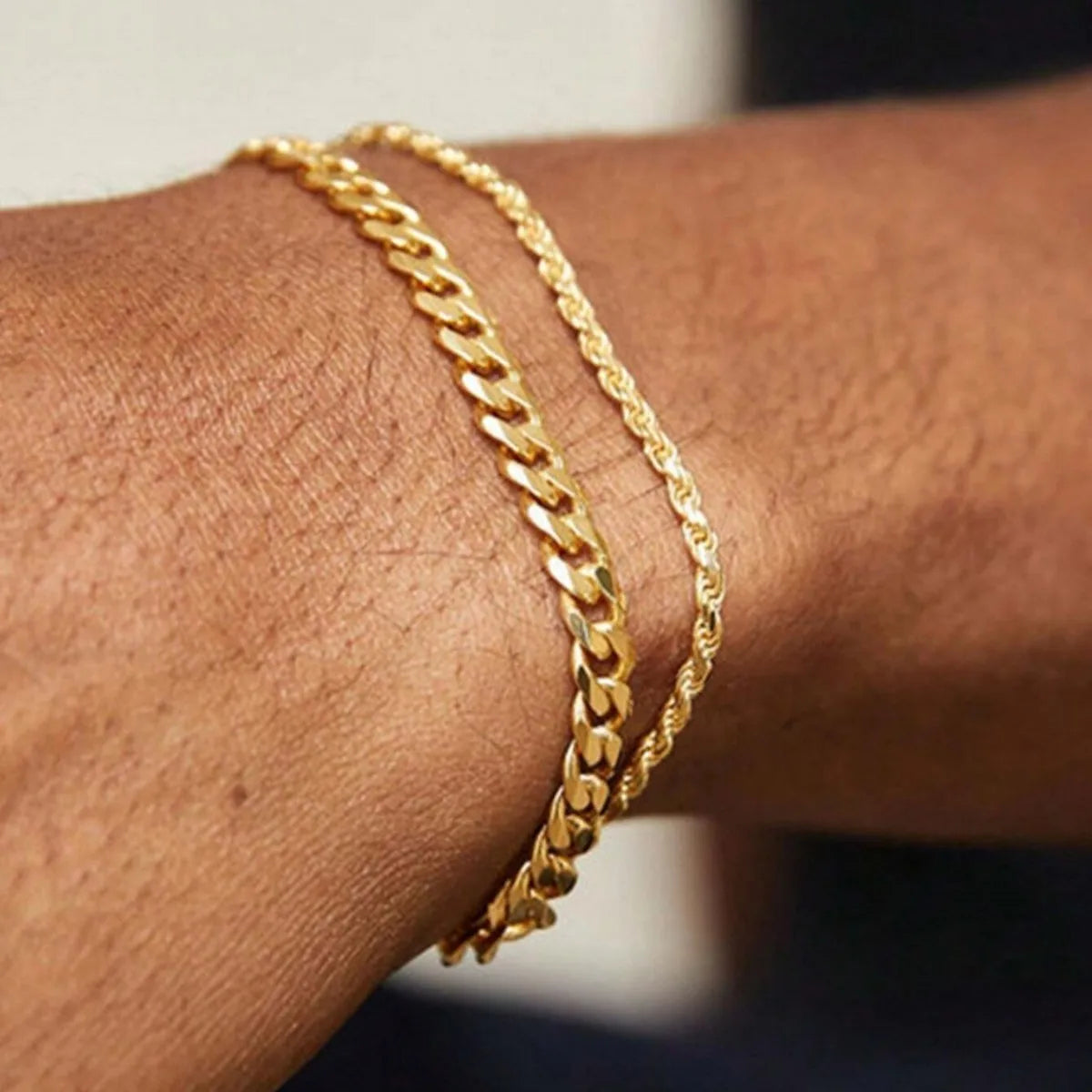 Cuban Link Bracelet Duo