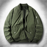 SOHO Velvet-Touch Bomber in forest green, alternate view