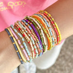 Colorful Beaded Bracelet Stack
