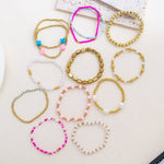 Cross Charm Bracelet Stack