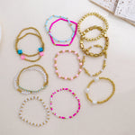 Cross Charm Bracelet Stack