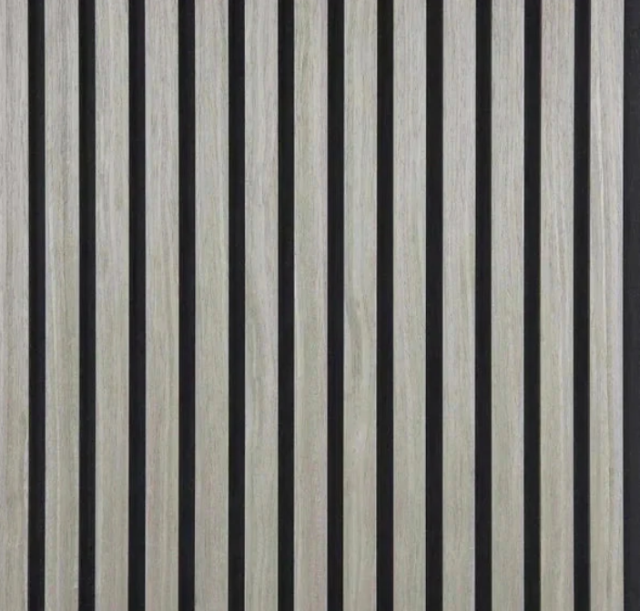 Gray acoustic slat panel