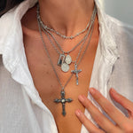 4 Piece Layered Cross Necklace
