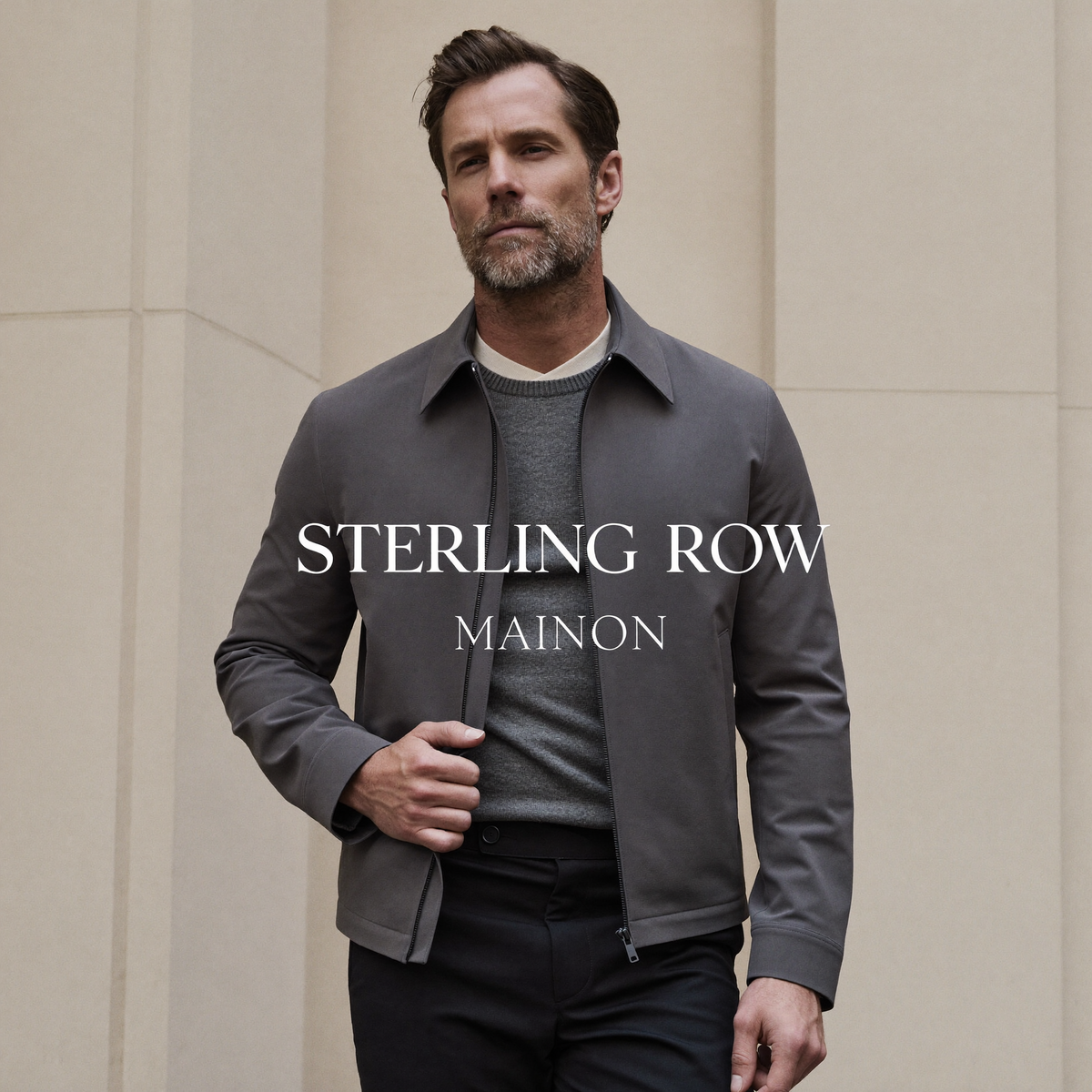 Sterling Row outerwear - unstructured jacket over fine knitwear