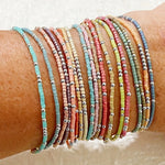 Colorful Beaded Bracelet Stack